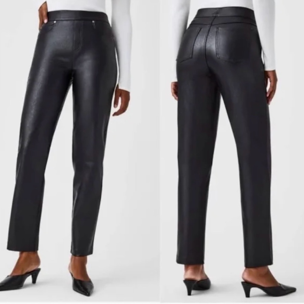 SPANX Leather Like Straight Slim Pant - *NEW*